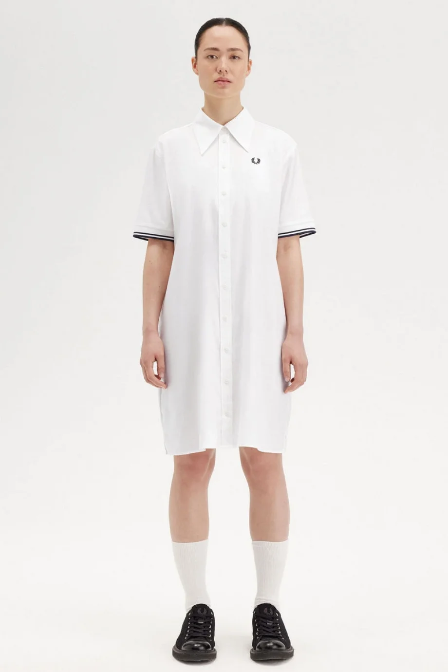 Fred Perry TIPPED SHIRT DRESS Kadın  Elbise D9172-129
