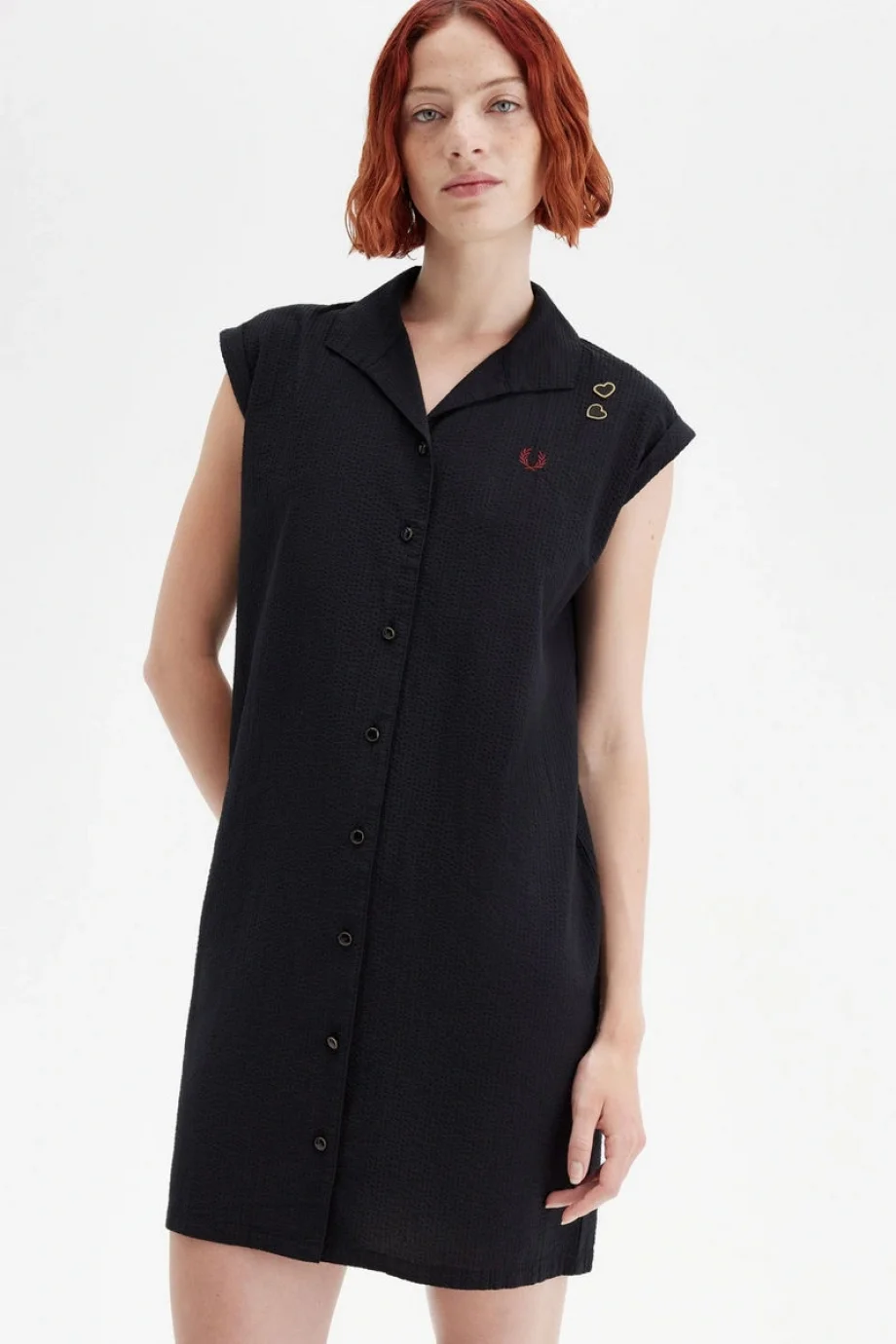 Fred Perry OPEN COLLAR SHIRT DRESS Kadın  Elbise SD9100-102