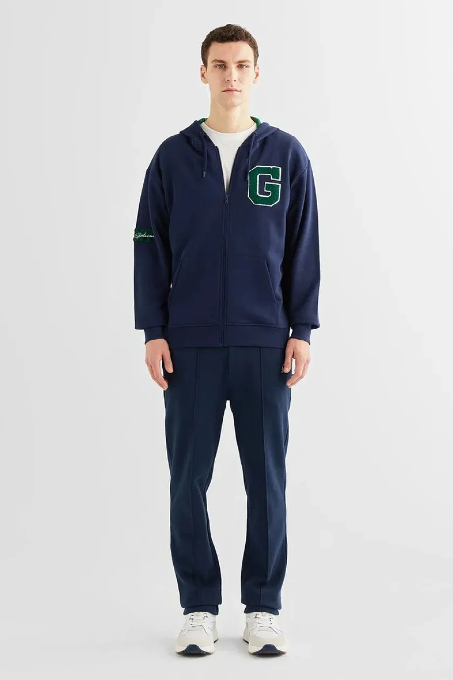 Gant COLLEGE FULL ZIP HOODIE Erkek Lacivert Ceket 2524339T.410