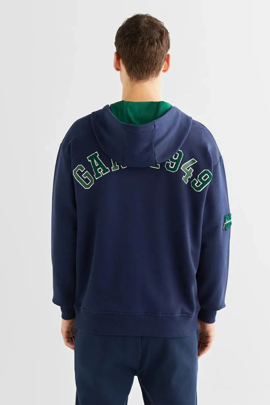 Gant COLLEGE FULL ZIP HOODIE Erkek Lacivert Ceket 2524339T.410