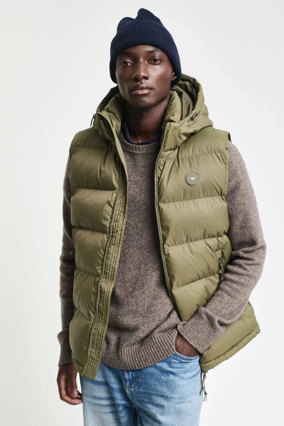 Gant Erkek  Yeşil Kapüşonlu Yelek