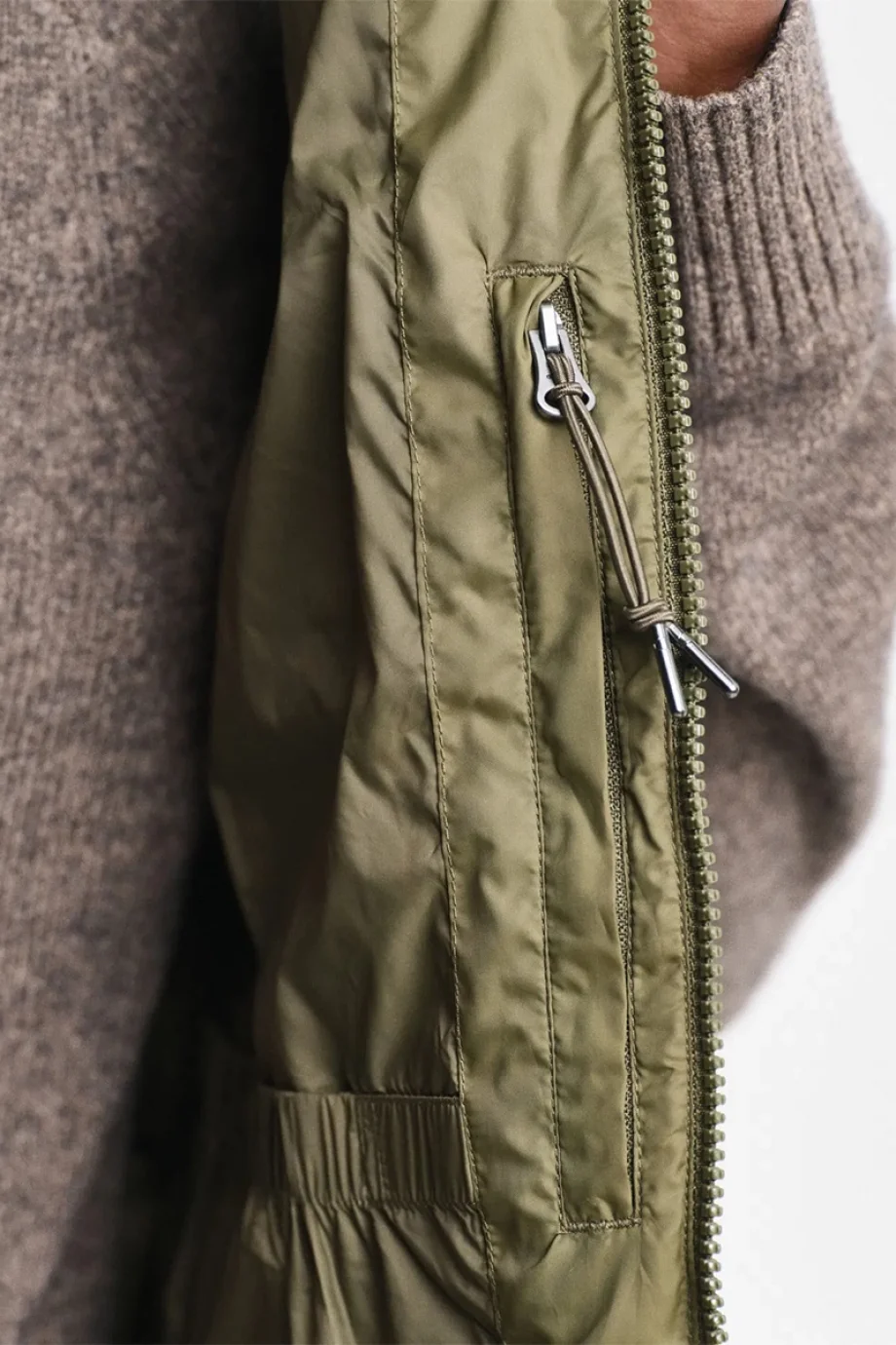 Gant Erkek  Yeşil Kapüşonlu Yelek