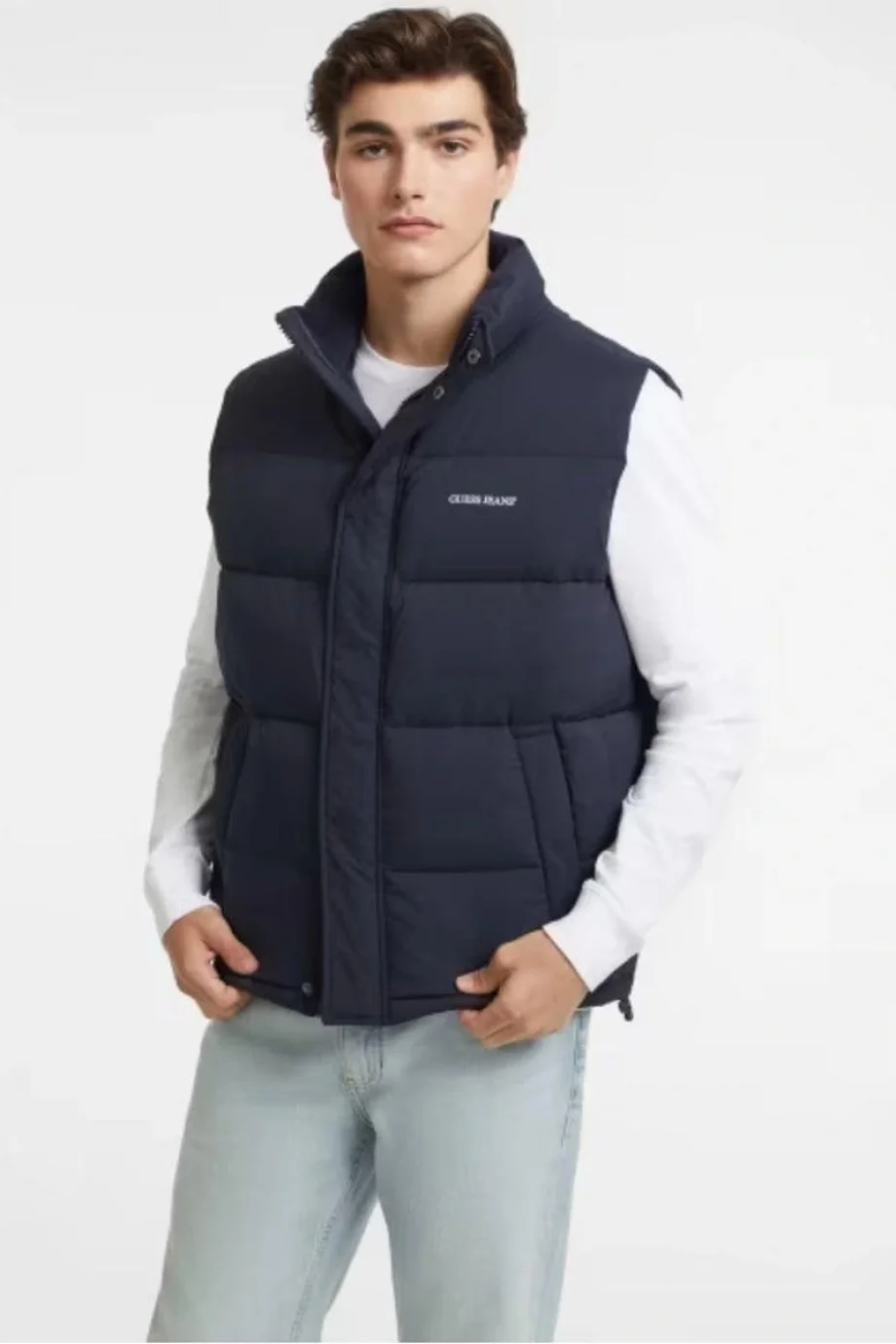 Guess  Erkek Lacivert Yelek M4BN47WGII2-A71W