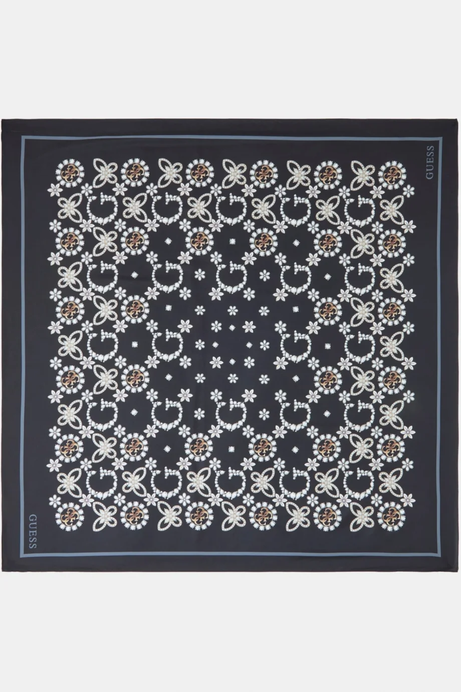 Guess 90x90 Kadın Siyah Eşarp AW5457POL03-BLA