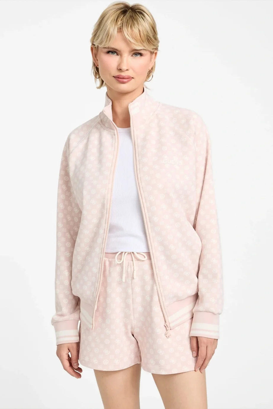 Guess Aggie Kadın Çok Renkli Aktif Scuba  Eşofman Üstü V5YQ03KB212-P6FO