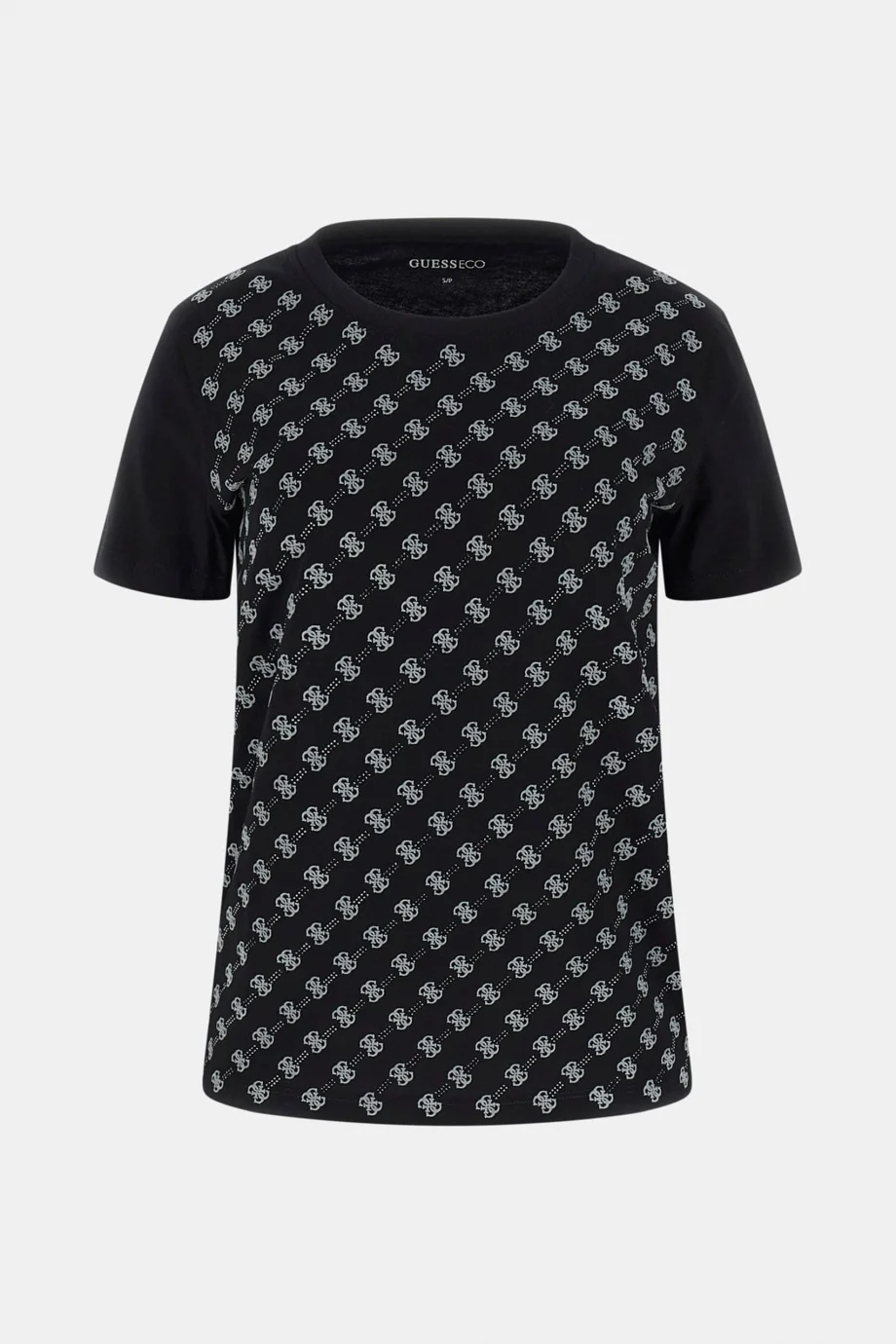 Guess Allover Kadın Siyah Regular Fit T-Shirt W5BI21I3Z14-JBLK