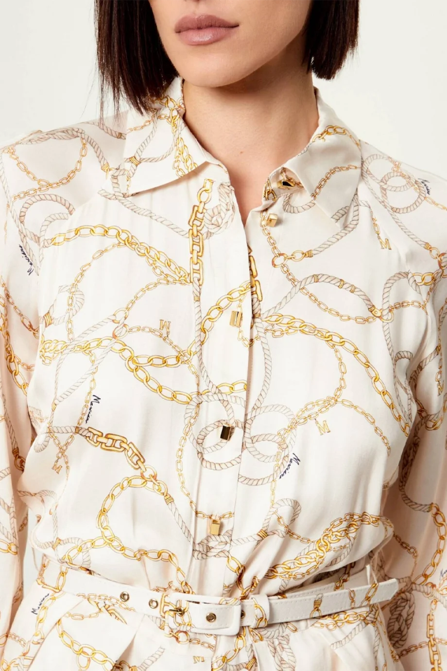 Guess Amanda Gömlek Yaka Kadın Çok Renkli Elbise 6RGK337439A-PM6Z