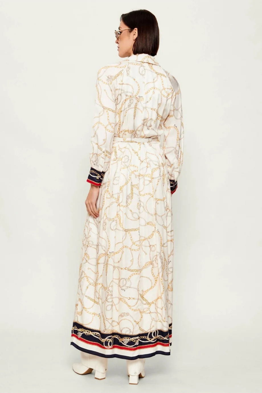 Guess Amanda Gömlek Yaka Kadın Çok Renkli Elbise 6RGK337439A-PM6Z