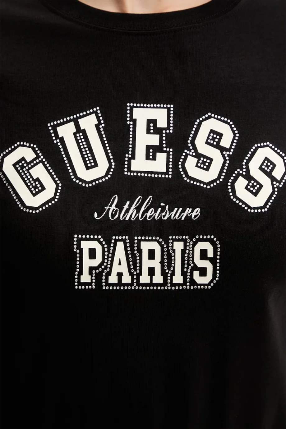 Guess Anita Bisiklet Yaka Kısa Kollu Kadın Siyah T-shirt V6RI15J1314-JBLK