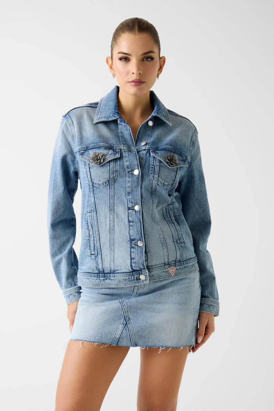 Guess Anna Boyfriend Kadın Pembe Ceket W6RN73D6833-RSP3