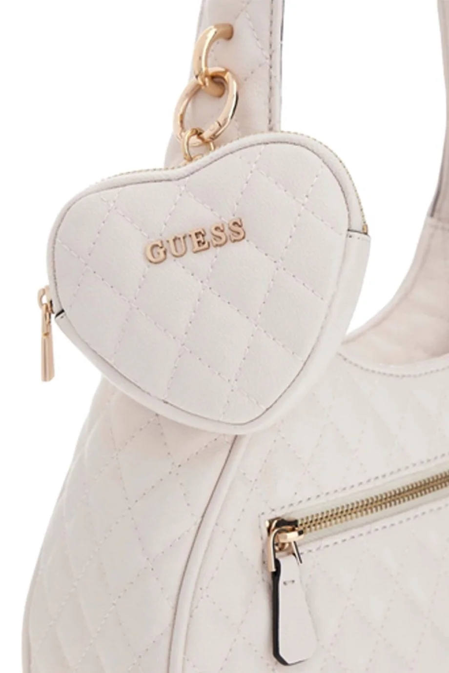 Guess Atabey Hobo Kadın Beyaz Omuz Çantası HWQG9894010-OFF