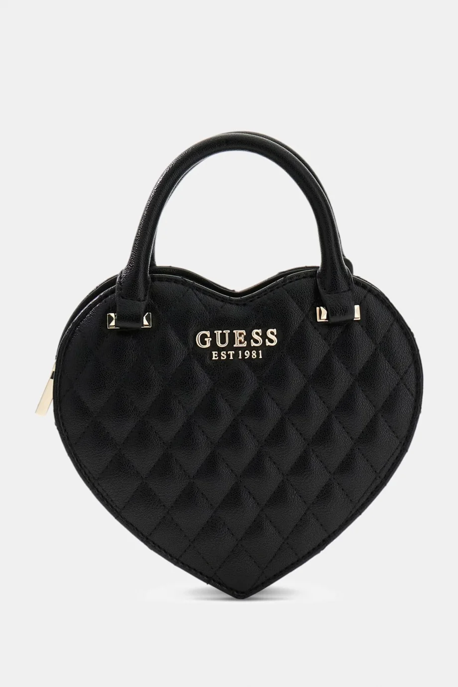 Guess Atabey Kalp Şekilli Kadın Siyah Çapraz Çanta HWQG9894770-BLA