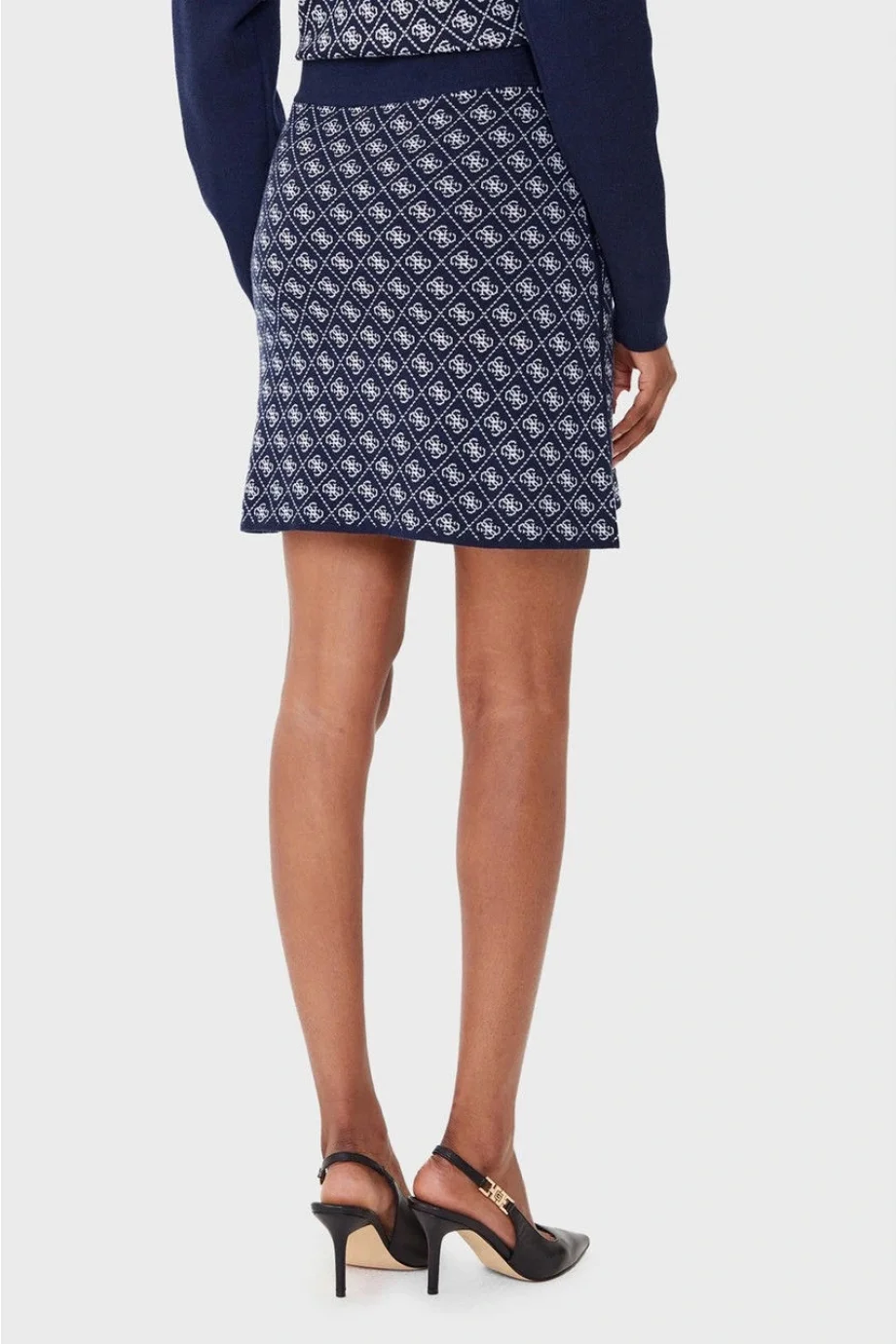 Guess Aubrey Kadın Lacivert A Kesim Yün Karışımlı Triko Etek W5BD81Z3JD2-FBDI