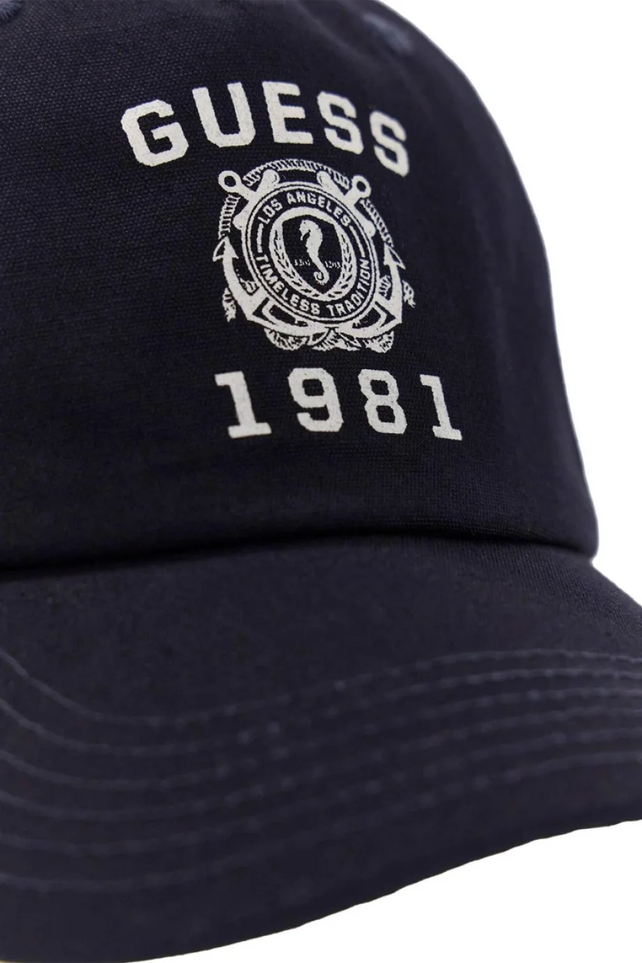 Guess Baskılı Beyzbol Erkek Lacivert Şapka M6RZ08WK790-G7V2