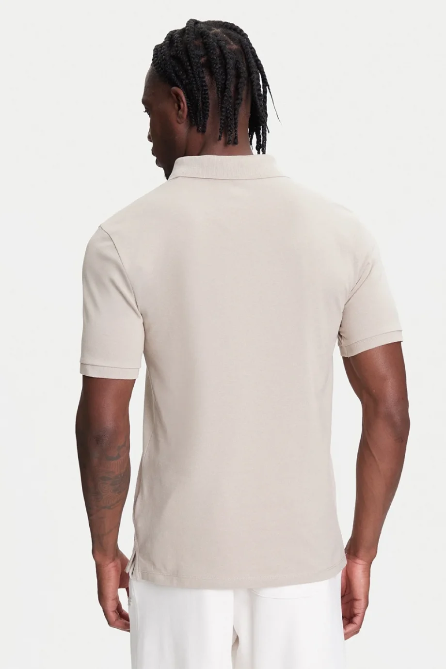 Guess Beppe Erkek Bej Aktif Slim Fit Polo T-Shirt Z5YP02K9WF1-G1CA