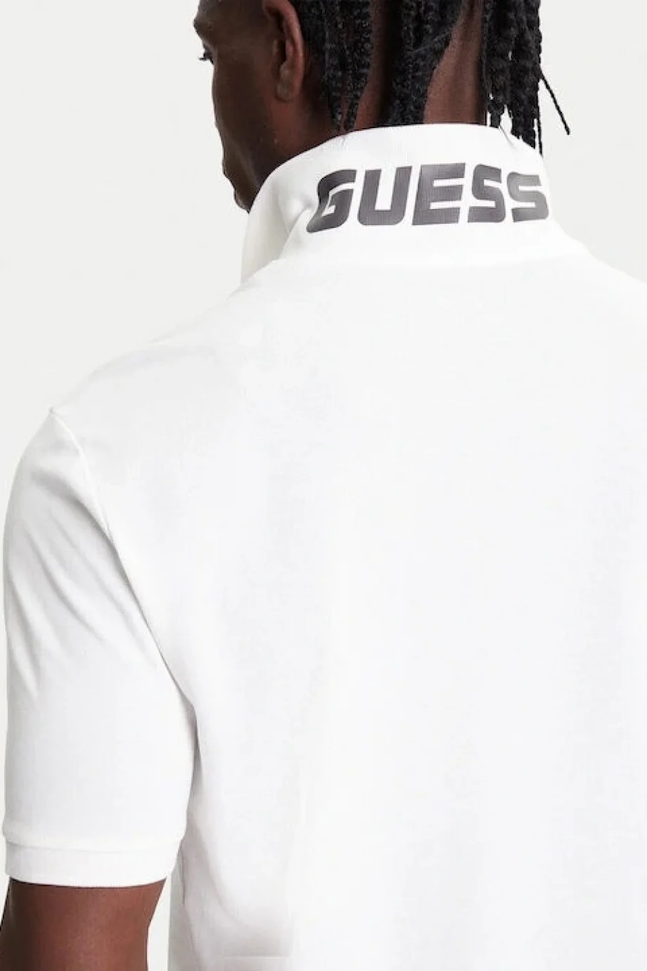 Guess Beppe Erkek Beyaz Aktif Slim Fit Polo T-Shirt Z5YP02K9WF1-G018