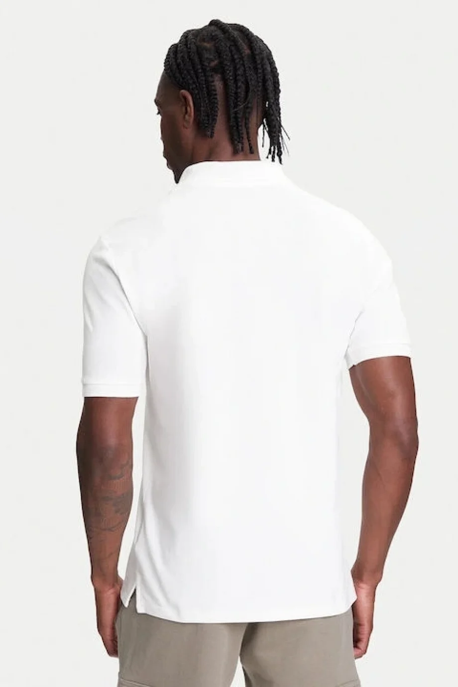 Guess Beppe Erkek Beyaz Aktif Slim Fit Polo T-Shirt Z5YP02K9WF1-G018