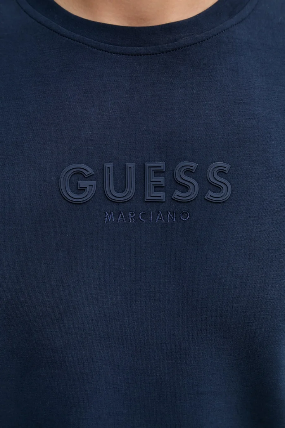 Guess Bisiklet Yaka Uzun Kollu Scuba Luxe Erkek Siyah Sweatshirt M6RQ42KAYM2-G7DC