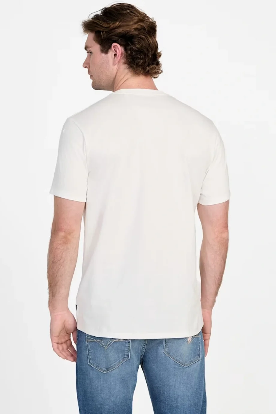 Guess Cactus Erkek Beyaz Regular Fit T-Shirt M5YI45KBW41-G018