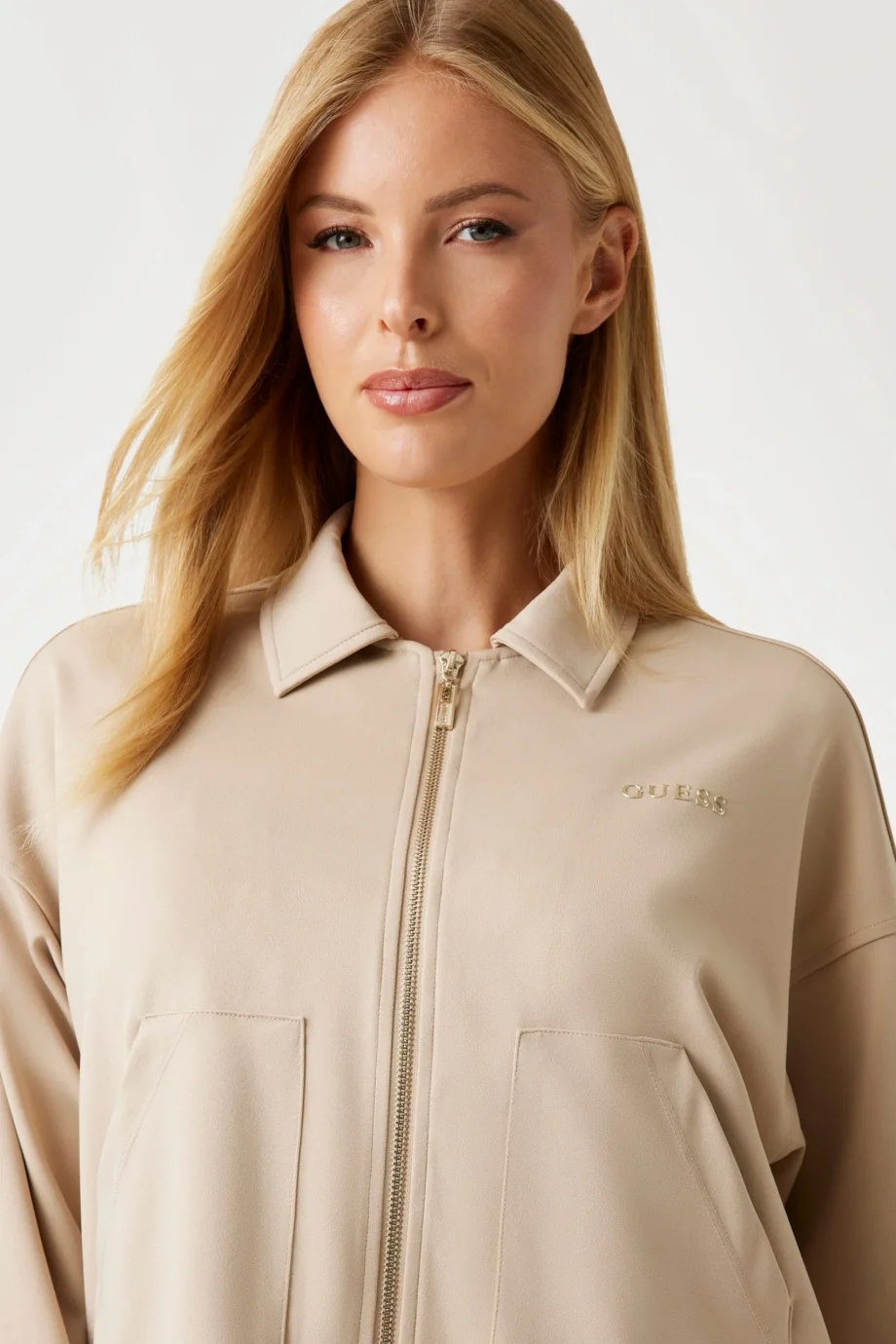 Guess Carla Kadın Kahverengi Aktif Ceket V5YL08KCX42-G1DR