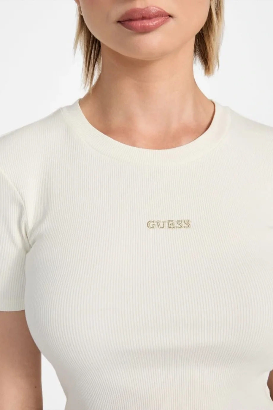 Guess Carla Kadın Krem Aktif Top V5YP08K8RT2-A10F