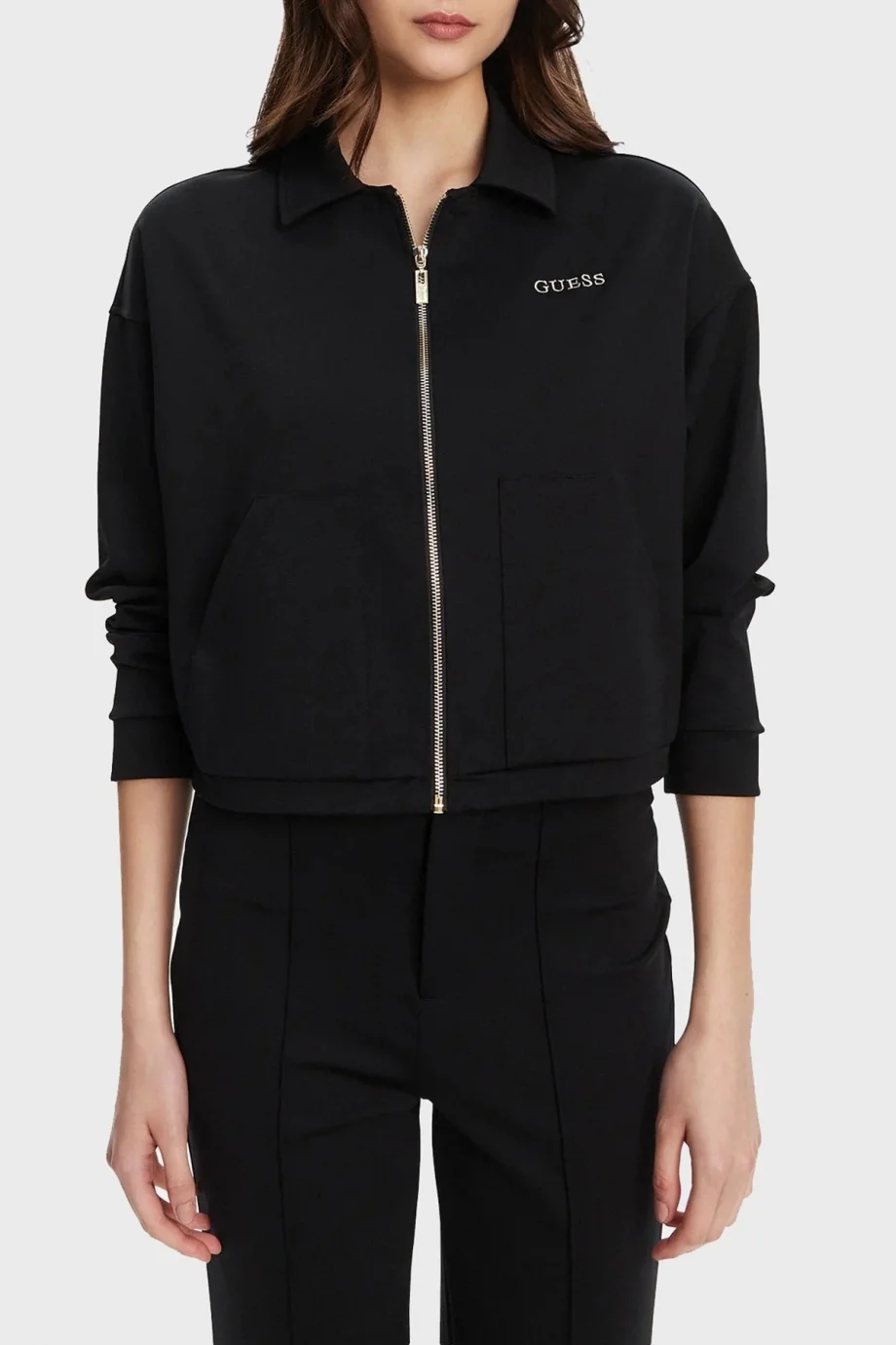 Guess Carla Kadın Siyah Aktif Ceket V5YL08KCX42-JBLK
