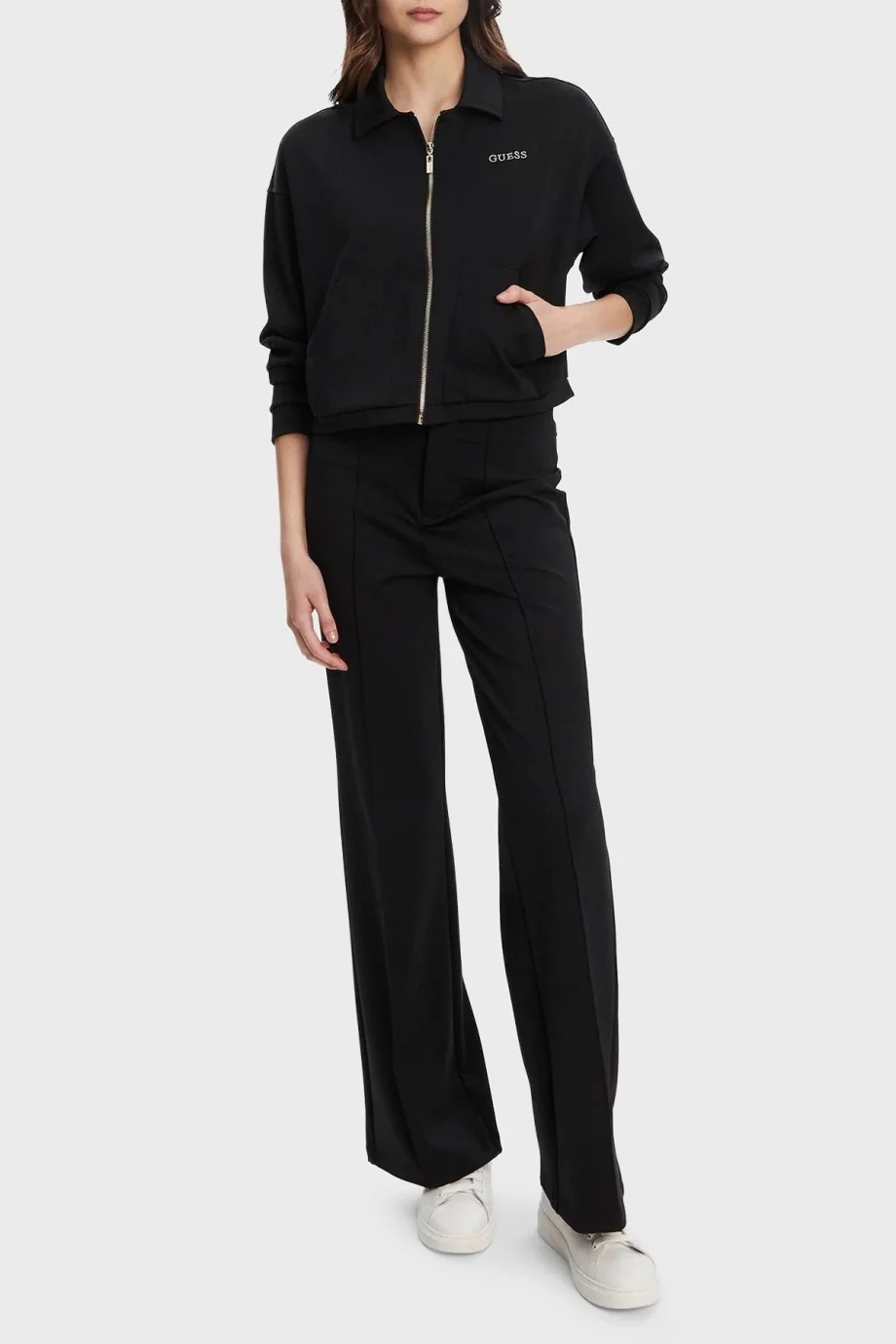 Guess Carla Kadın Siyah Aktif Ceket V5YL08KCX42-JBLK