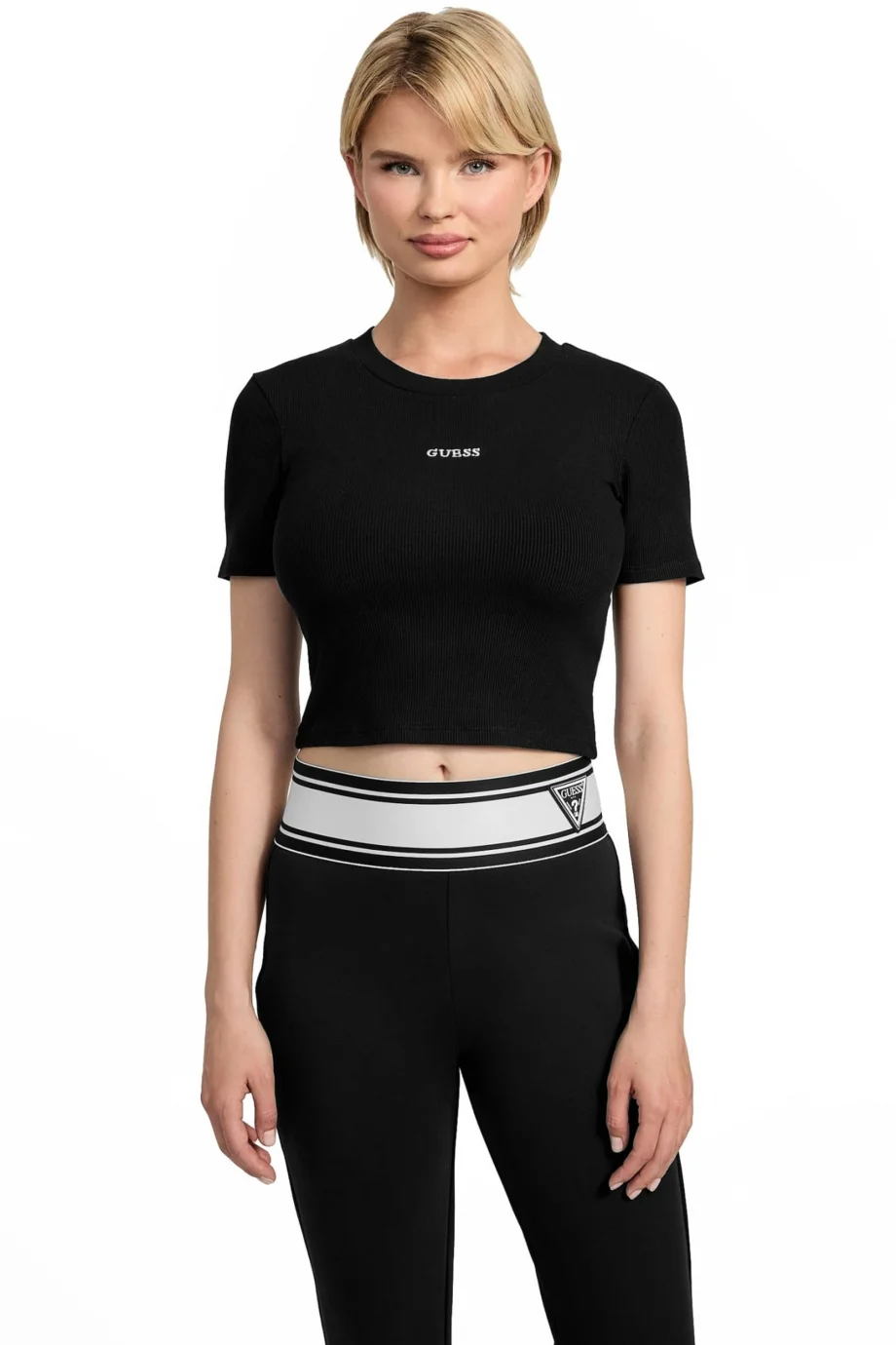 Guess Carla Kadın Siyah Aktif Top V5YP08K8RT2-JBLK