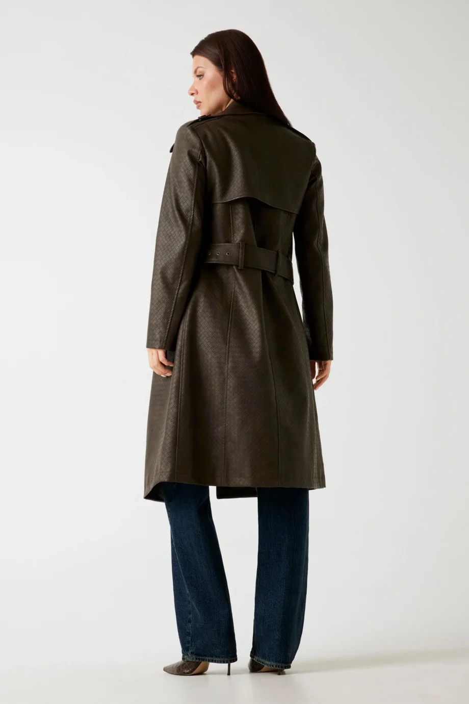 Guess Carmen Kadın Kahverengi Trençkot W5YL32WHGT0-F1GQ