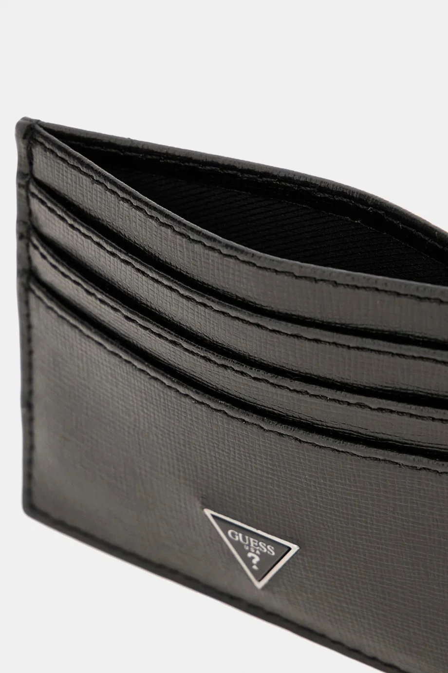 Guess Certosa Erkek Siyah Deri Kartlık SMCSLELEA25-BLA