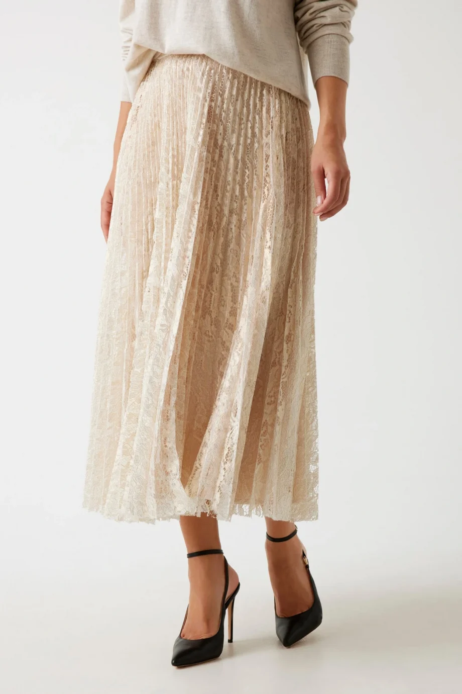 Guess Charlotte Kadın Altın Pileli Etek W5YD1EKCZ90-GOLD