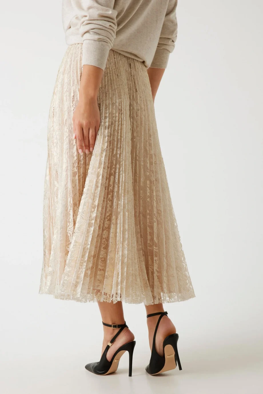 Guess Charlotte Kadın Altın Pileli Etek W5YD1EKCZ90-GOLD