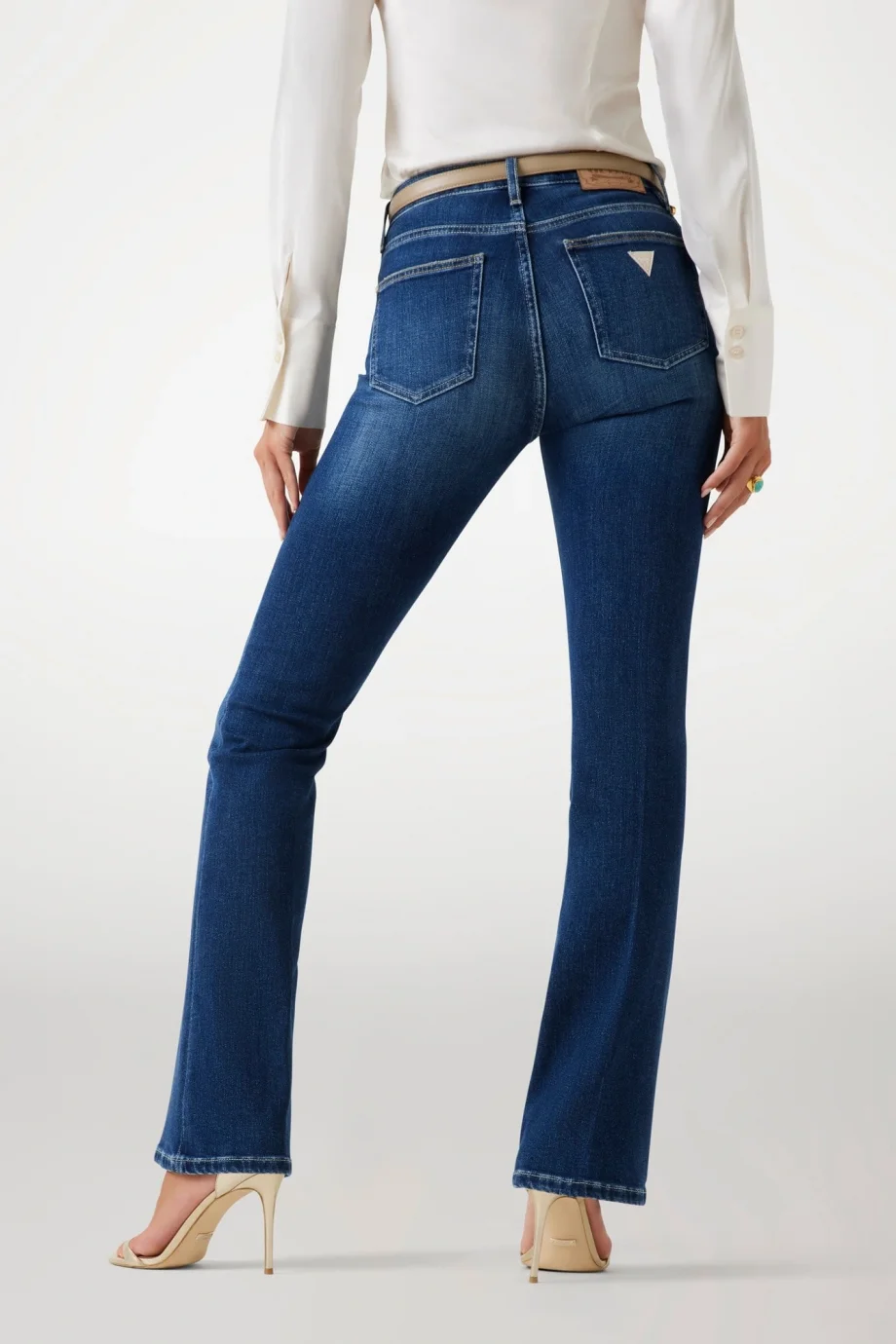 Guess Coated Kadın Mavi Kaşmir Karışımlı Skinny Fit Jean W5BA0LD4U5A-C4BU