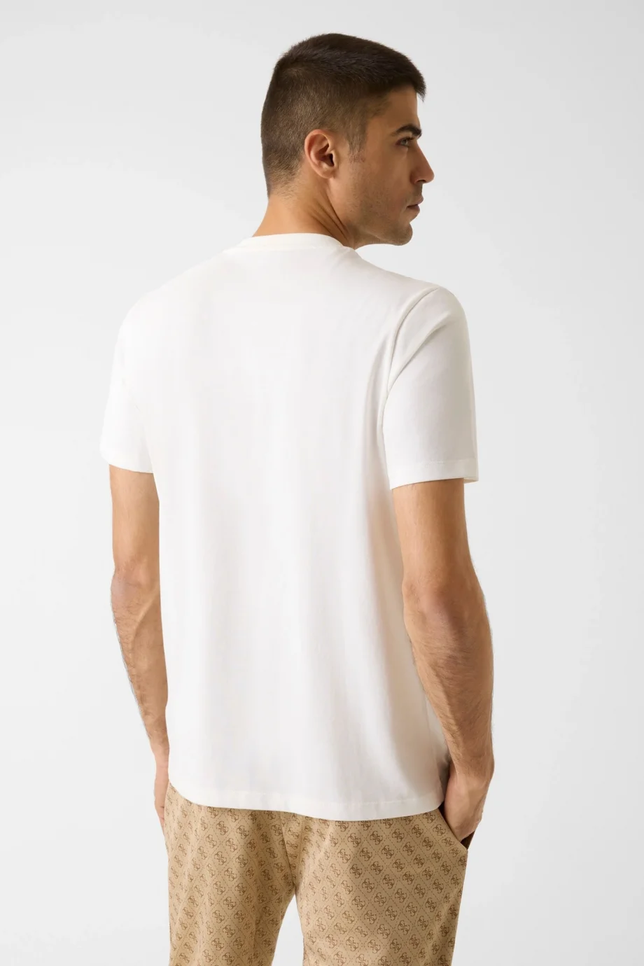 Guess Cochise Bisiklet Yaka Kısa Kollu Erkek Beyaz T-shirt Z6RI00I3Z14-G018