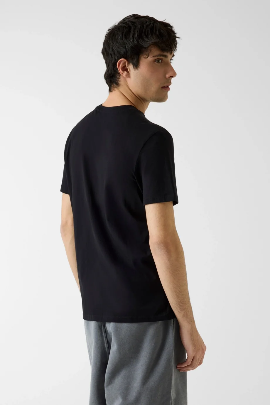 Guess Cochise Bisiklet Yaka Kısa Kollu Erkek Siyah T-shirt Z6RI00I3Z14-JBLK