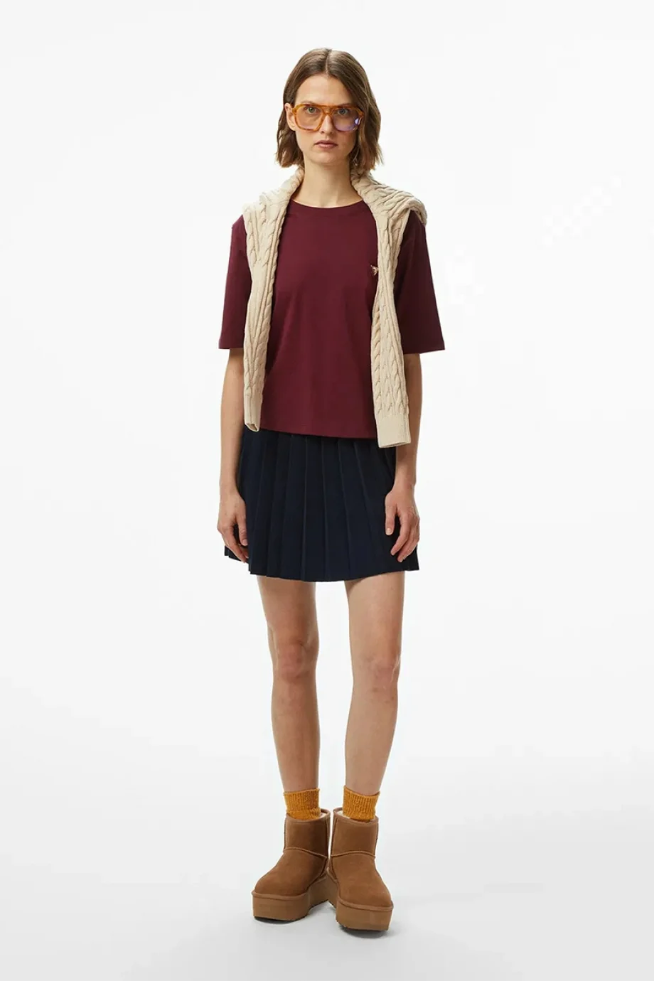 Guess Colette Kadın Mor Aktif Boxy Fit T-Shirt V4BI21I3Z14-G4P2