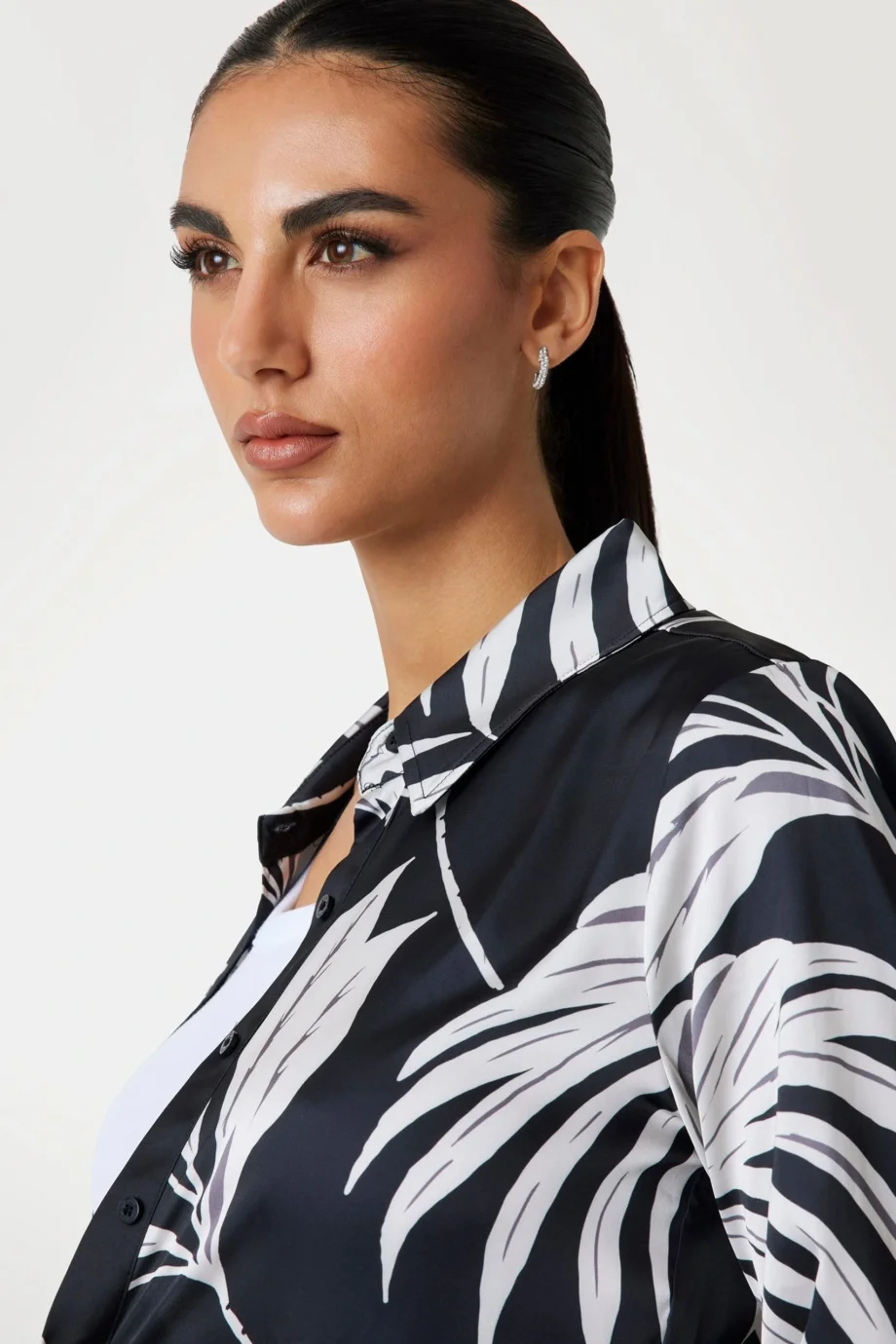 Guess Concetta Kadın Çok Renkli Slim Fit Gömlek W5YH03WF1T2-PJ1S