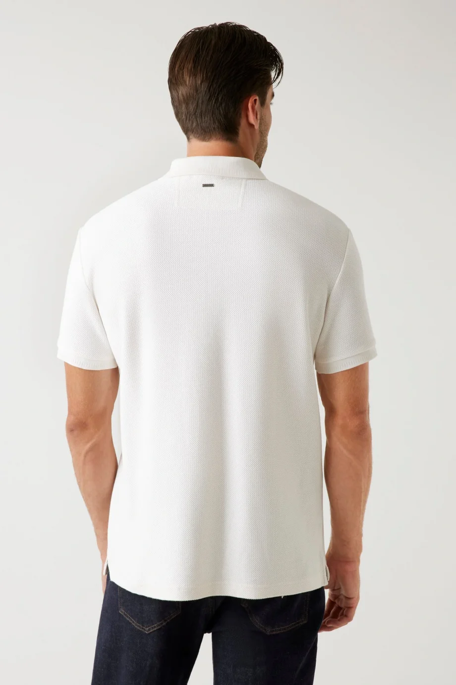 Guess Cotton Erkek Beyaz Regular Fit Polo T-Shirt M5BP05K0891-G018