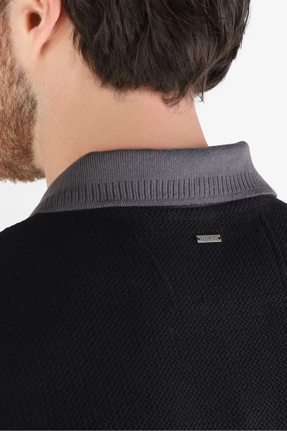 Guess Cotton Erkek Siyah Regular Fit Polo T-Shirt M5BP05K0891-JBLK