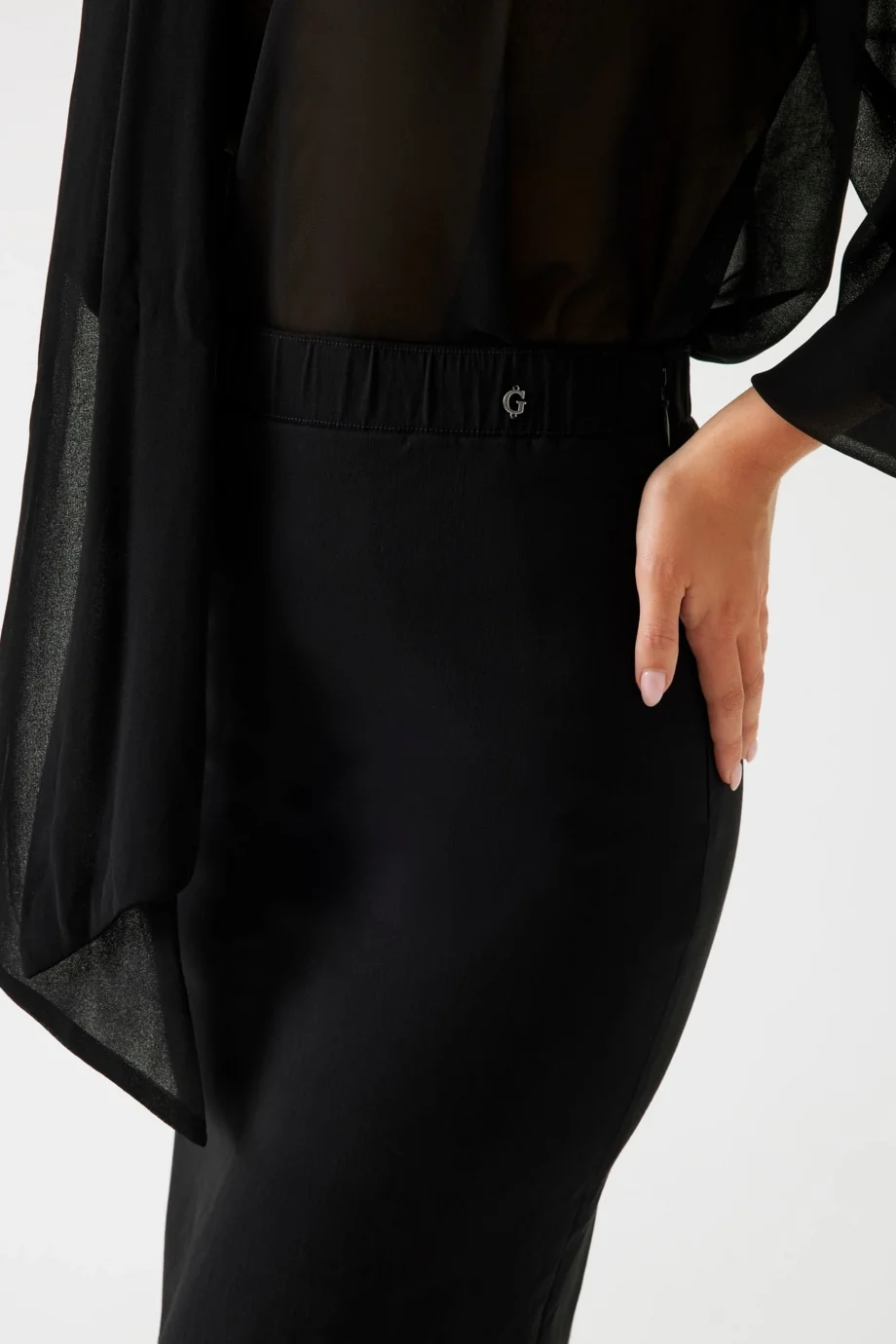 Guess Creta Kadın Siyah Kalem Etek W5BD84W2362-JBLK