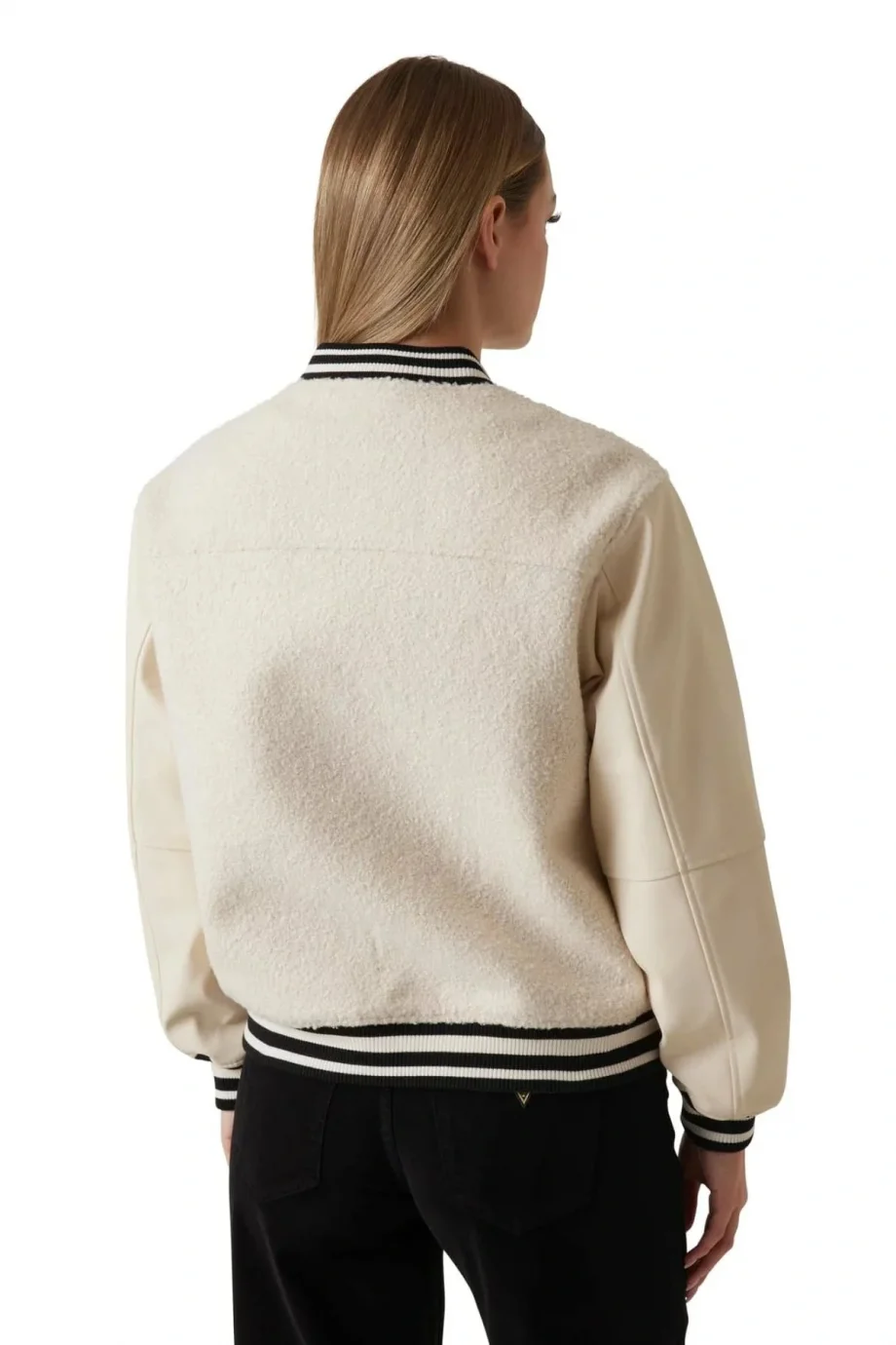 Guess Danielle Kadın Bej Bomber Ceket W5BL27W2392-G9L9