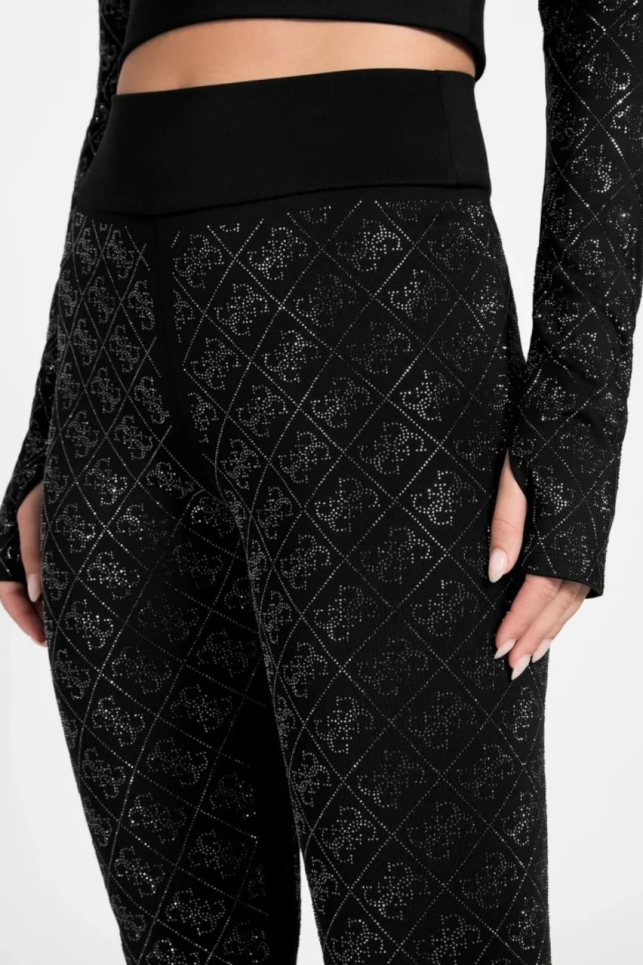 Guess Debby Kadın Siyah Pantolon W5BB73K7182-JBLK