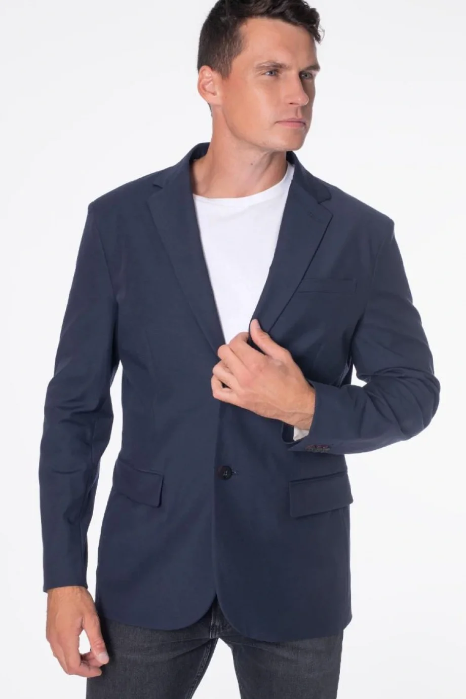 Guess Eaton Erkek Lacivert Tek Düğmeli Blazer M4YN00WG9Z2-G7V2