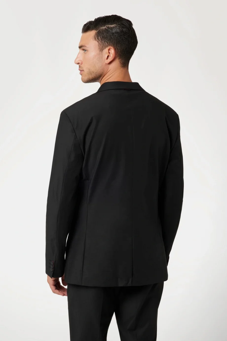 Guess Eaton Erkek Siyah Tek Düğmeli Blazer M4YN00WG9Z2-JBLK