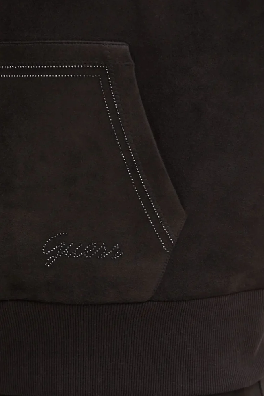 Guess Eco Kadın Siyah Scuba Sweatshirt W4BQ09KAUJ2-JBLK