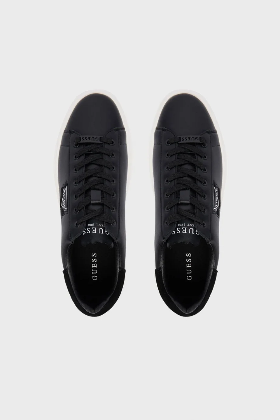 Guess Elban Erkek Siyah Deri Sneaker FMFBANLEL12-BLACK