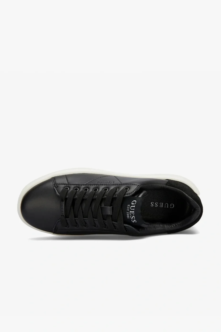 Guess Elbina Kadın Siyah Deri Sneaker FLPVIBSUE12-BLACK