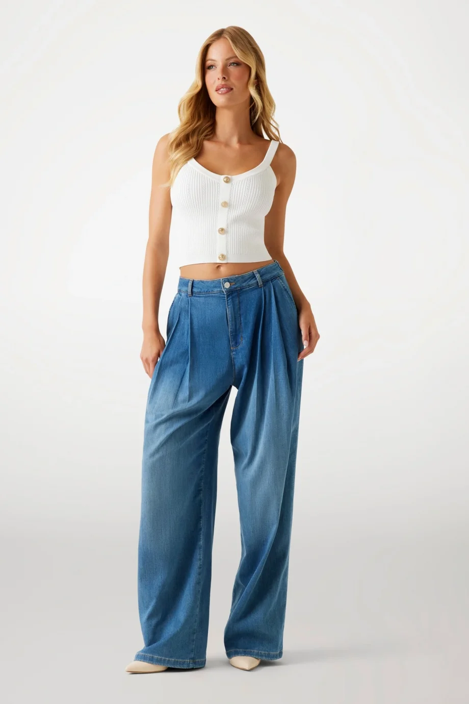 Guess Emmie Kadın Beyaz Triko W5YR10Z0130-G012