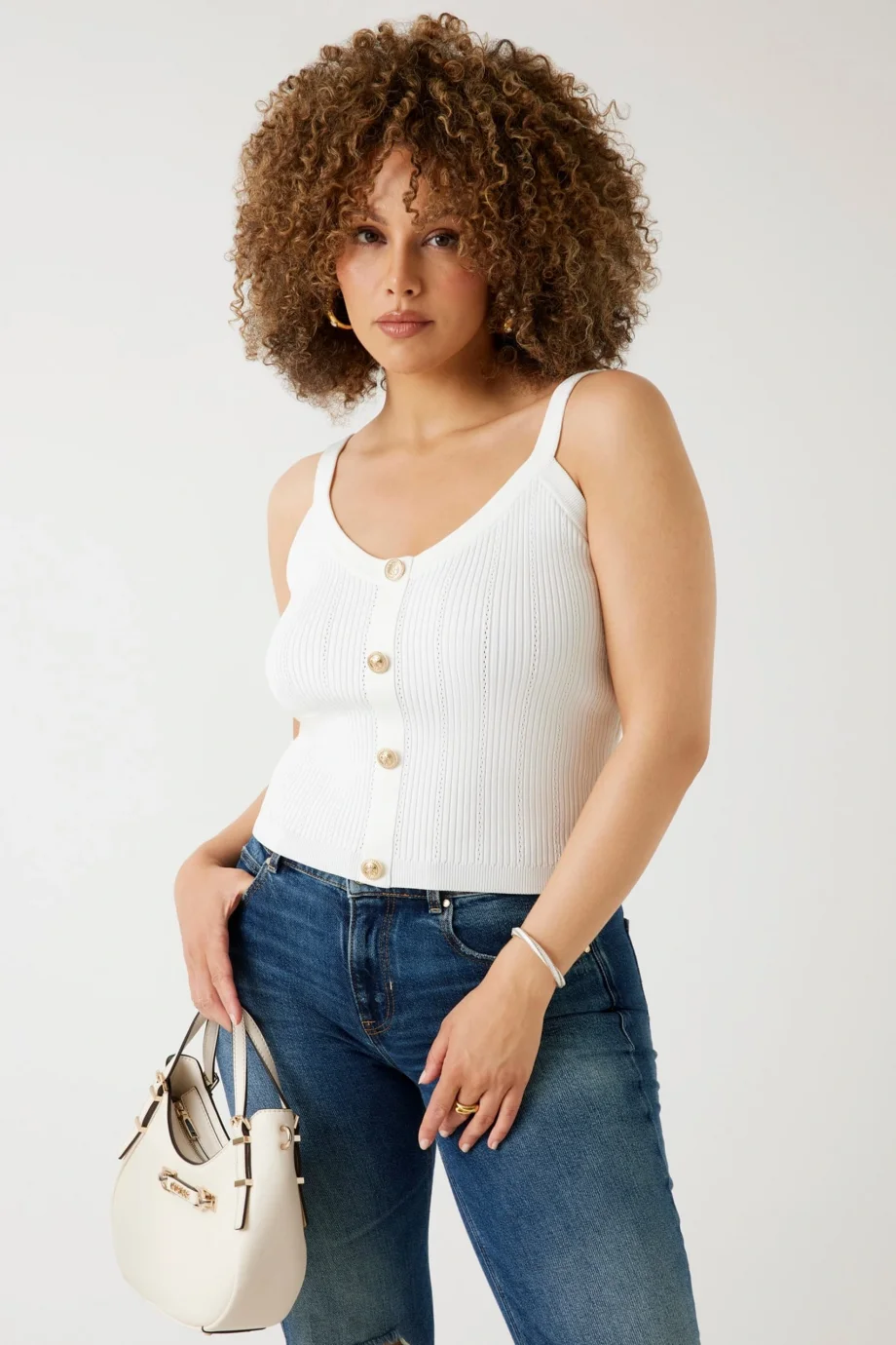 Guess Emmie Kadın Beyaz Triko W5YR10Z0130-G012