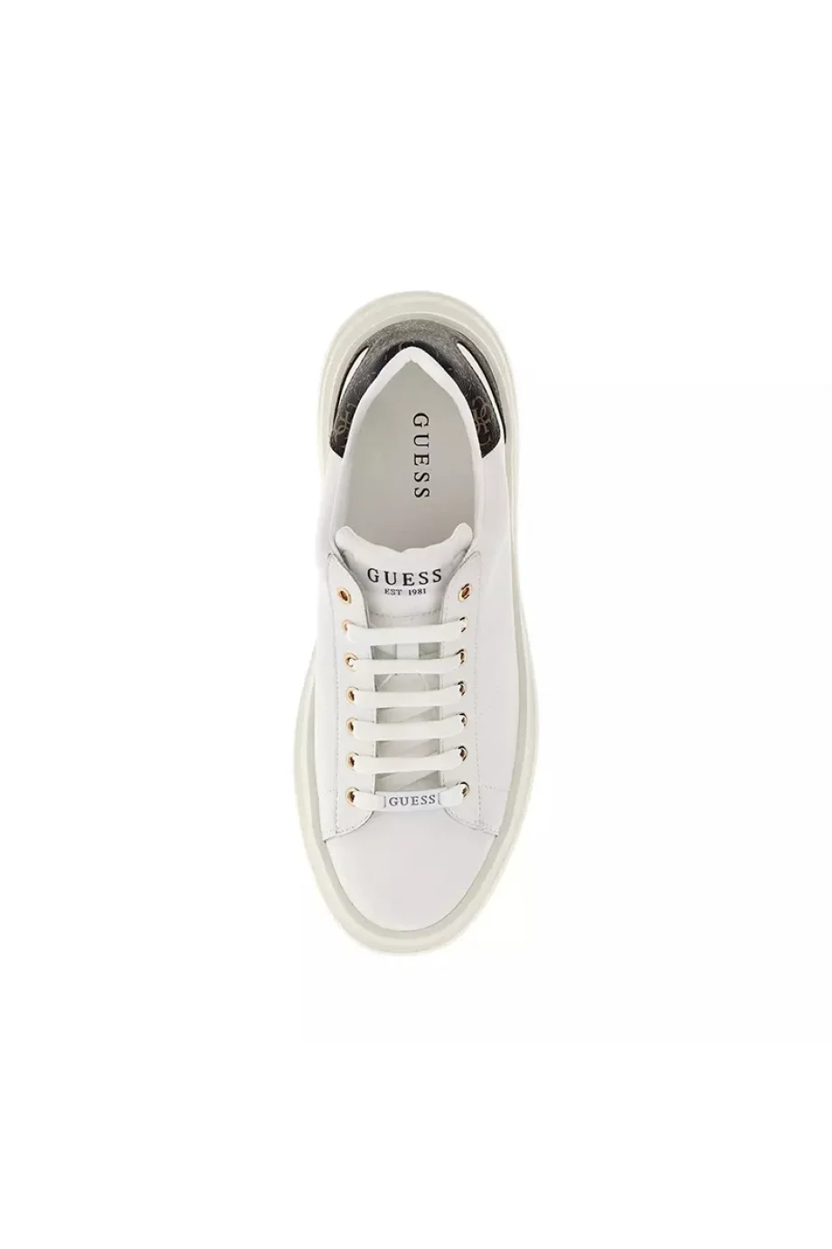 Guess ELBA Erkek Beyaz/Kahverengi Sneaker FMPVIBLEA12-WBROC